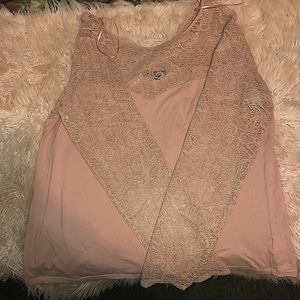 Blush long sleeve shirt